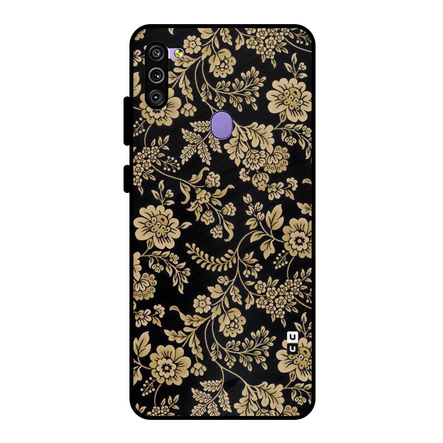 Aesthetic Golden Design Metal Back Case for Galaxy M11