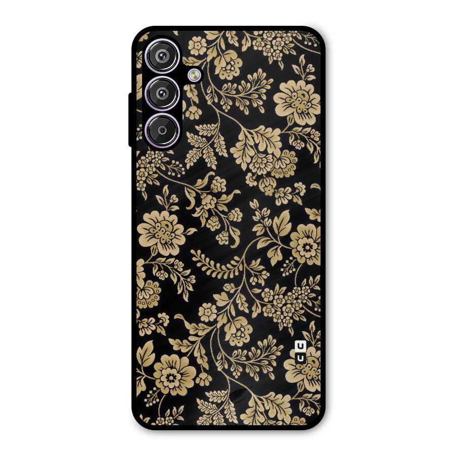 Aesthetic Golden Design Metal Back Case for Galaxy M15