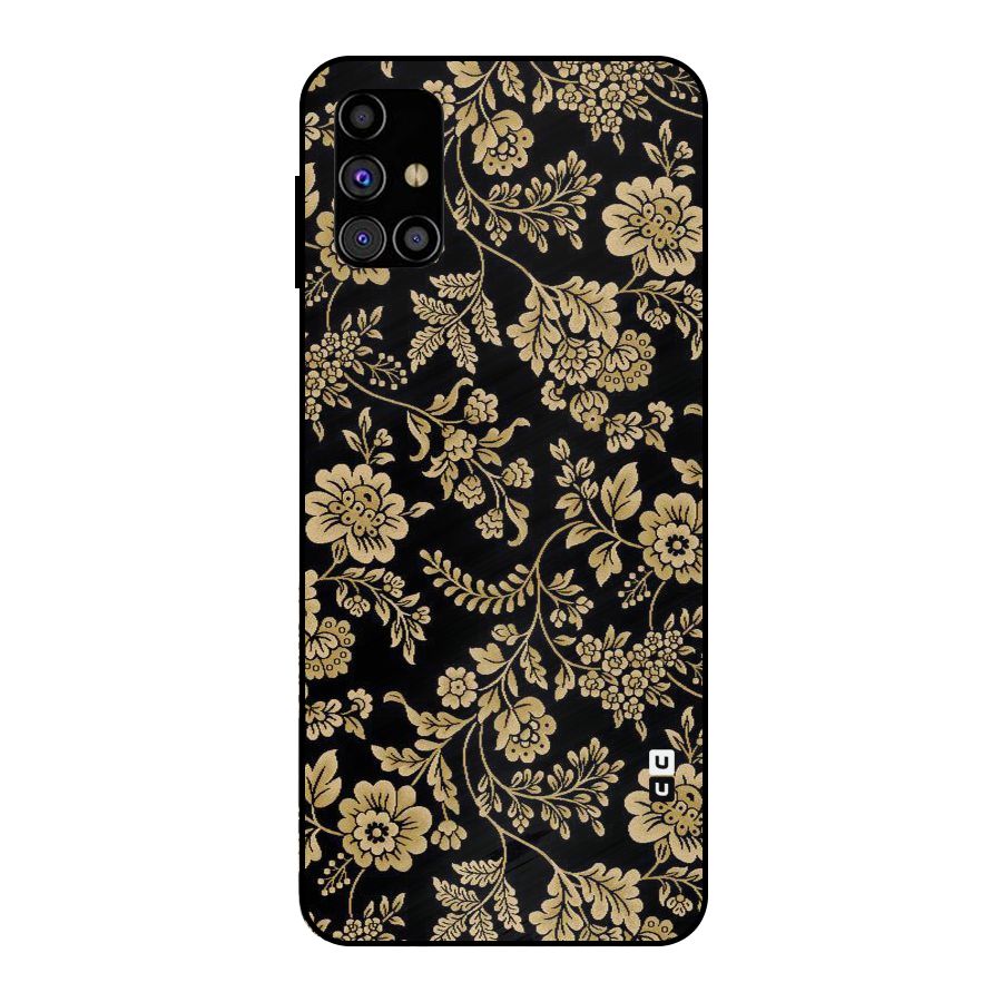 Aesthetic Golden Design Metal Back Case for Galaxy M31s