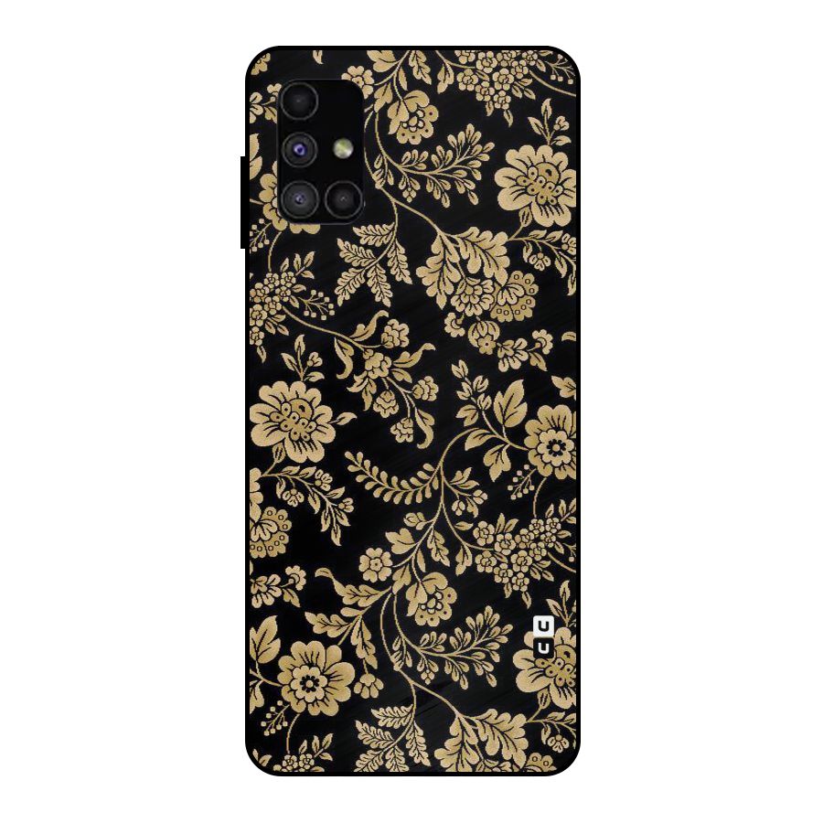 Aesthetic Golden Design Metal Back Case for Galaxy M51