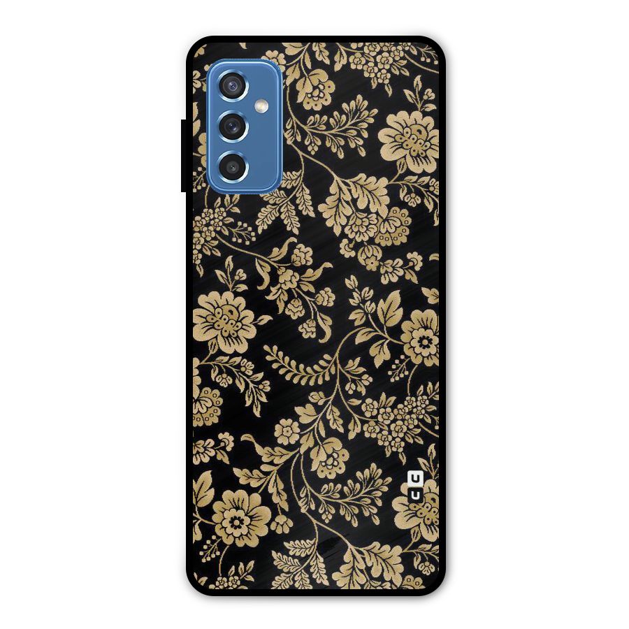 Aesthetic Golden Design Metal Back Case for Galaxy M52 5G