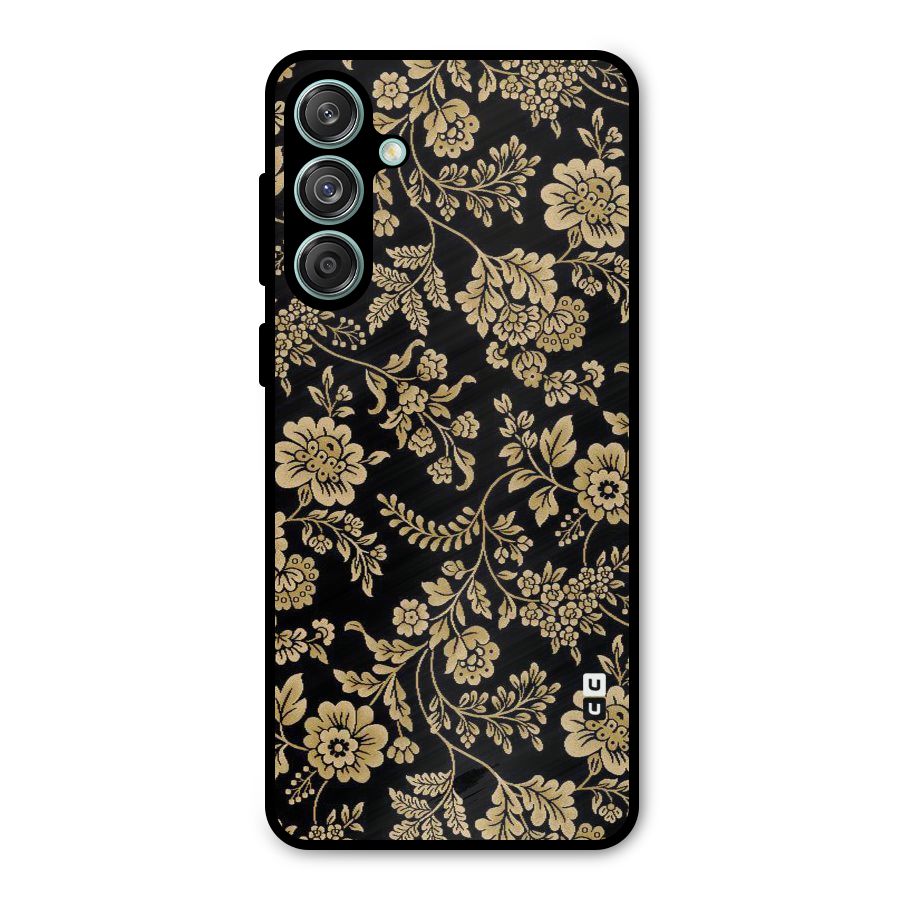 Aesthetic Golden Design Metal Back Case for Galaxy M55 5G