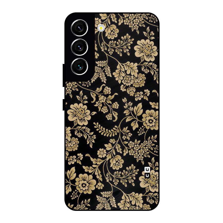 Aesthetic Golden Design Metal Back Case for Galaxy S22 5G