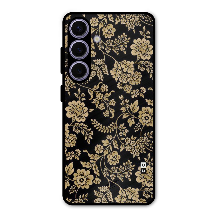 Aesthetic Golden Design Metal Back Case for Galaxy S24