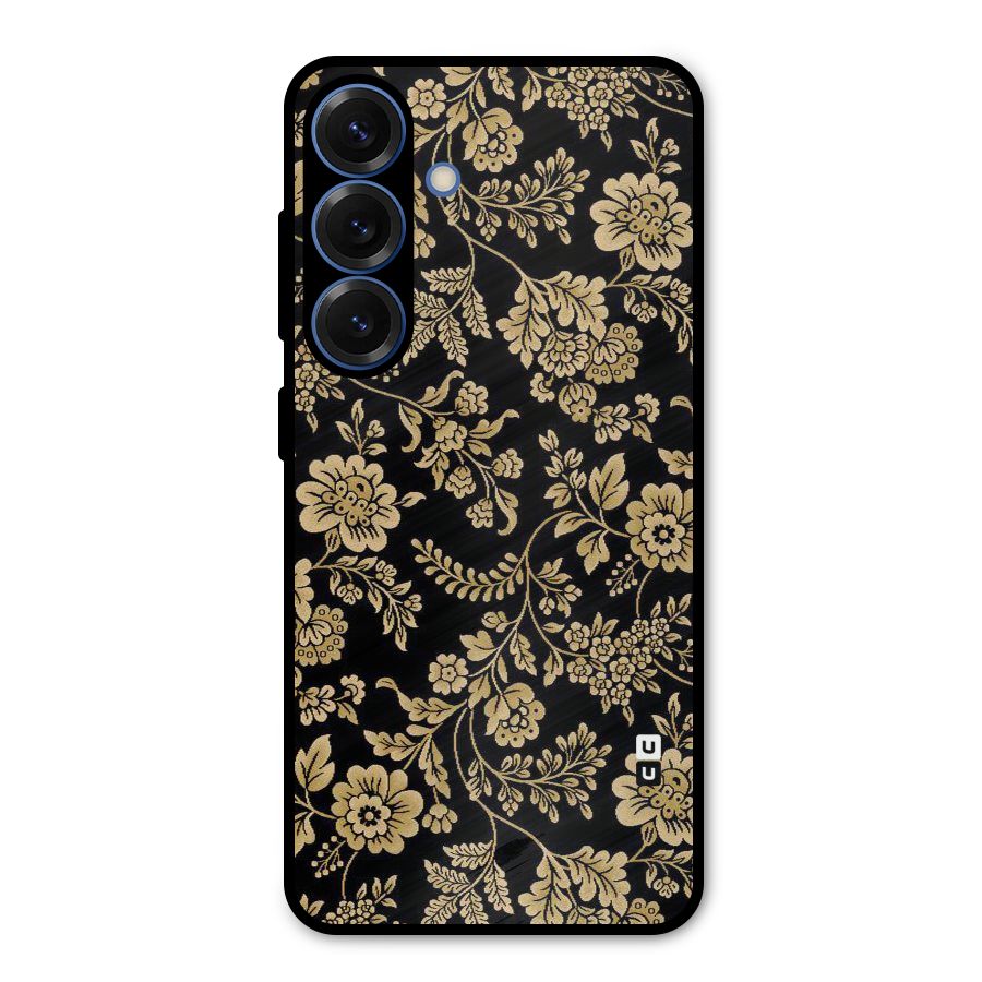 Aesthetic Golden Design Metal Back Case for Galaxy S25