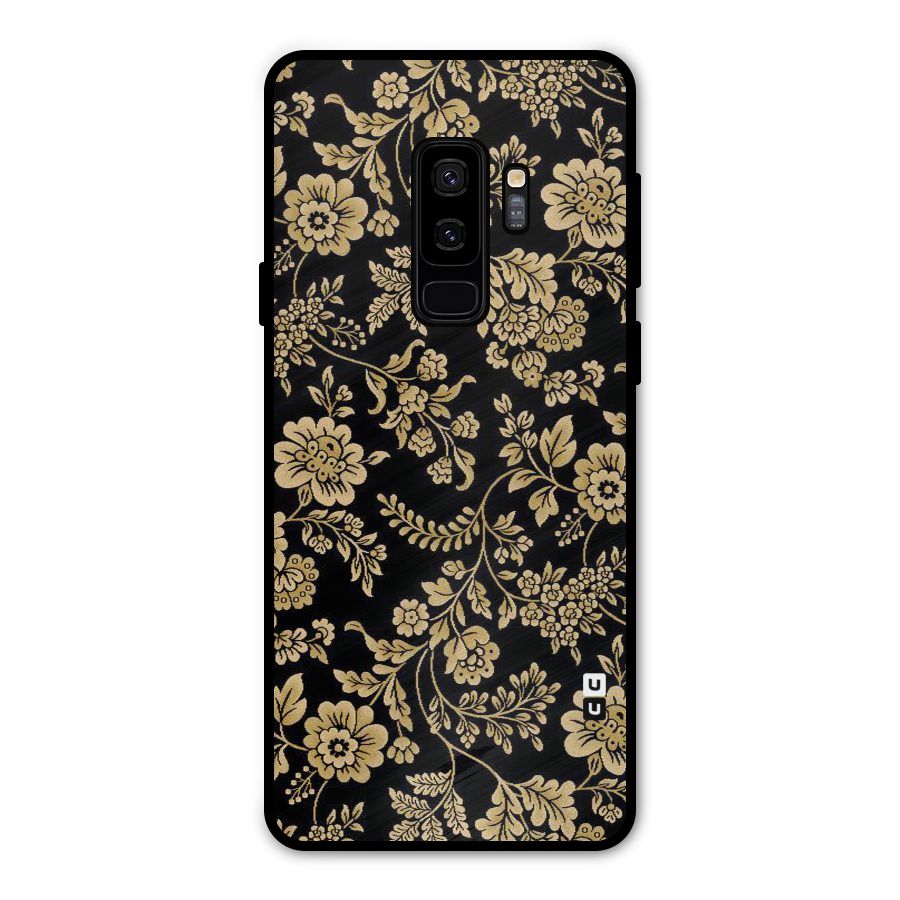 Aesthetic Golden Design Metal Back Case for Galaxy S9 Plus