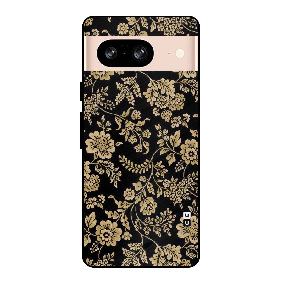 Aesthetic Golden Design Metal Back Case for Google Pixel 8