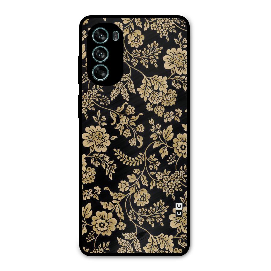 Aesthetic Golden Design Metal Back Case for Moto G62