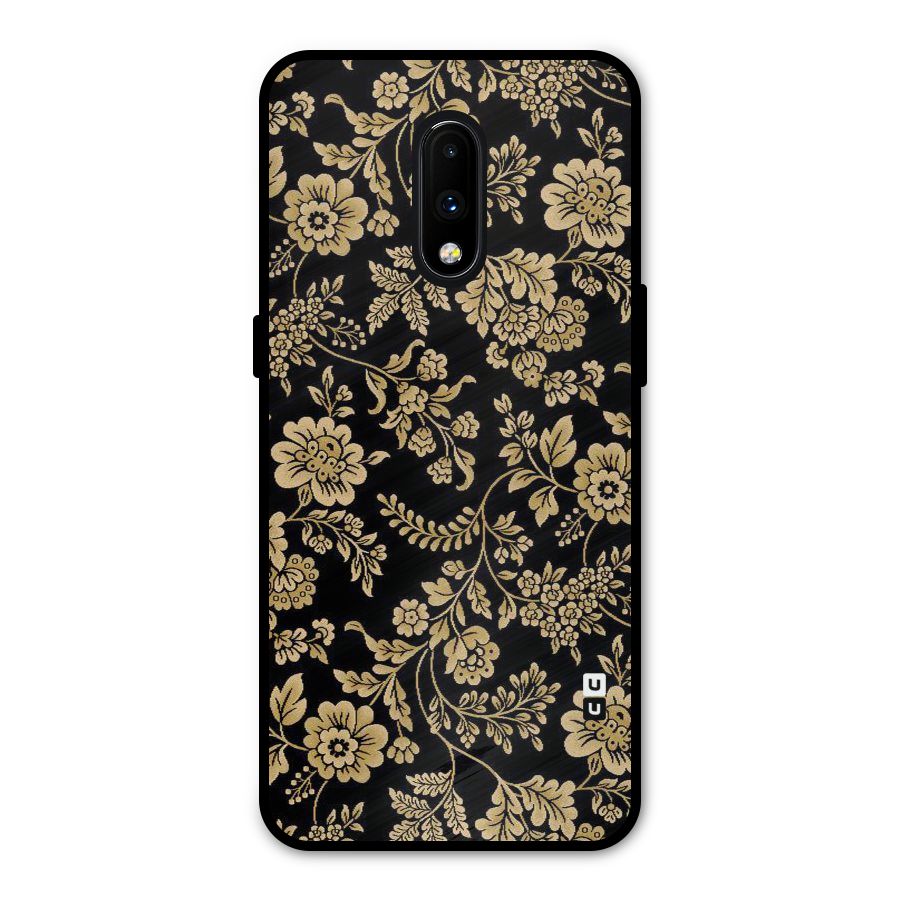 Aesthetic Golden Design Metal Back Case for OnePlus 7