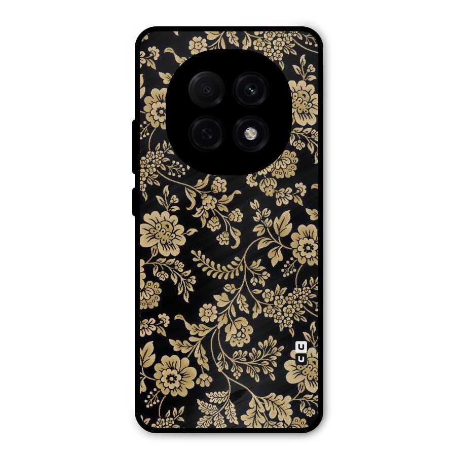 Aesthetic Golden Design Metal Back Case for Oppo F29 Pro
