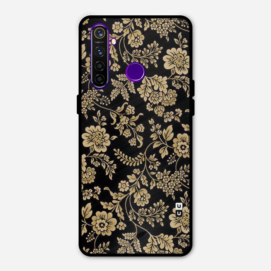 Aesthetic Golden Design Metal Back Case for Realme 5 Pro