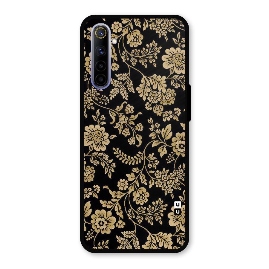 Aesthetic Golden Design Metal Back Case for Realme 6