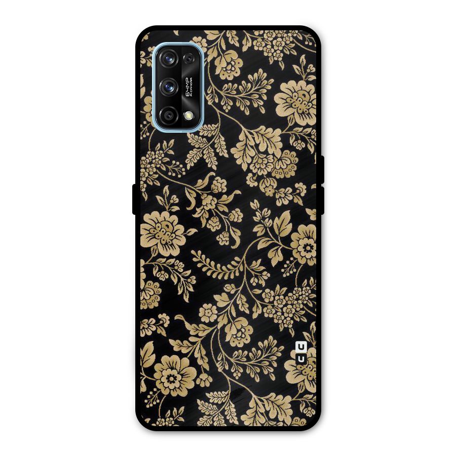 Aesthetic Golden Design Metal Back Case for Realme 7 Pro
