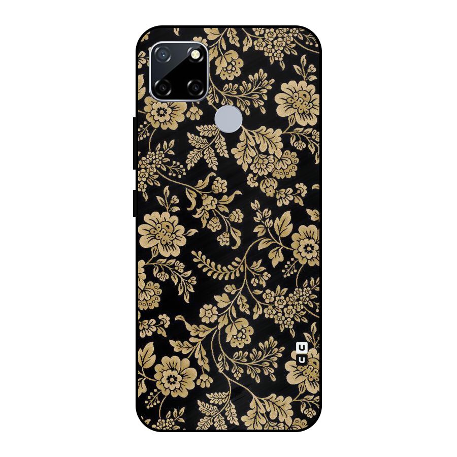Aesthetic Golden Design Metal Back Case for Realme Narzo 20