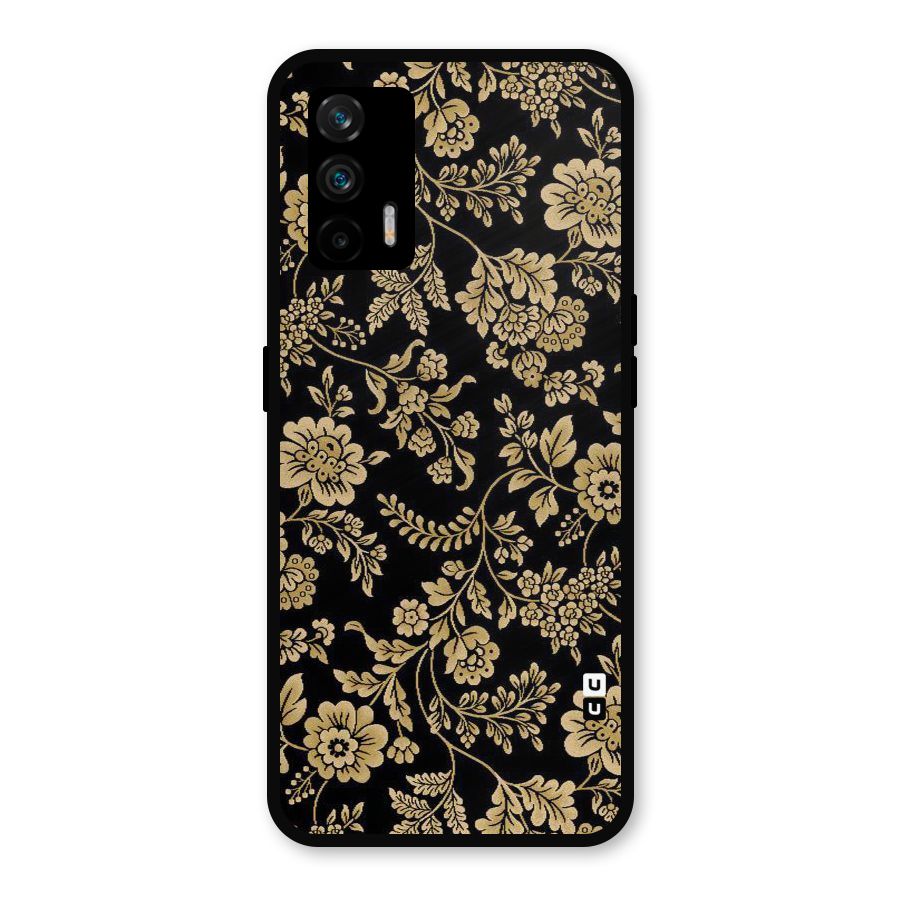 Aesthetic Golden Design Metal Back Case for Realme X7 Max
