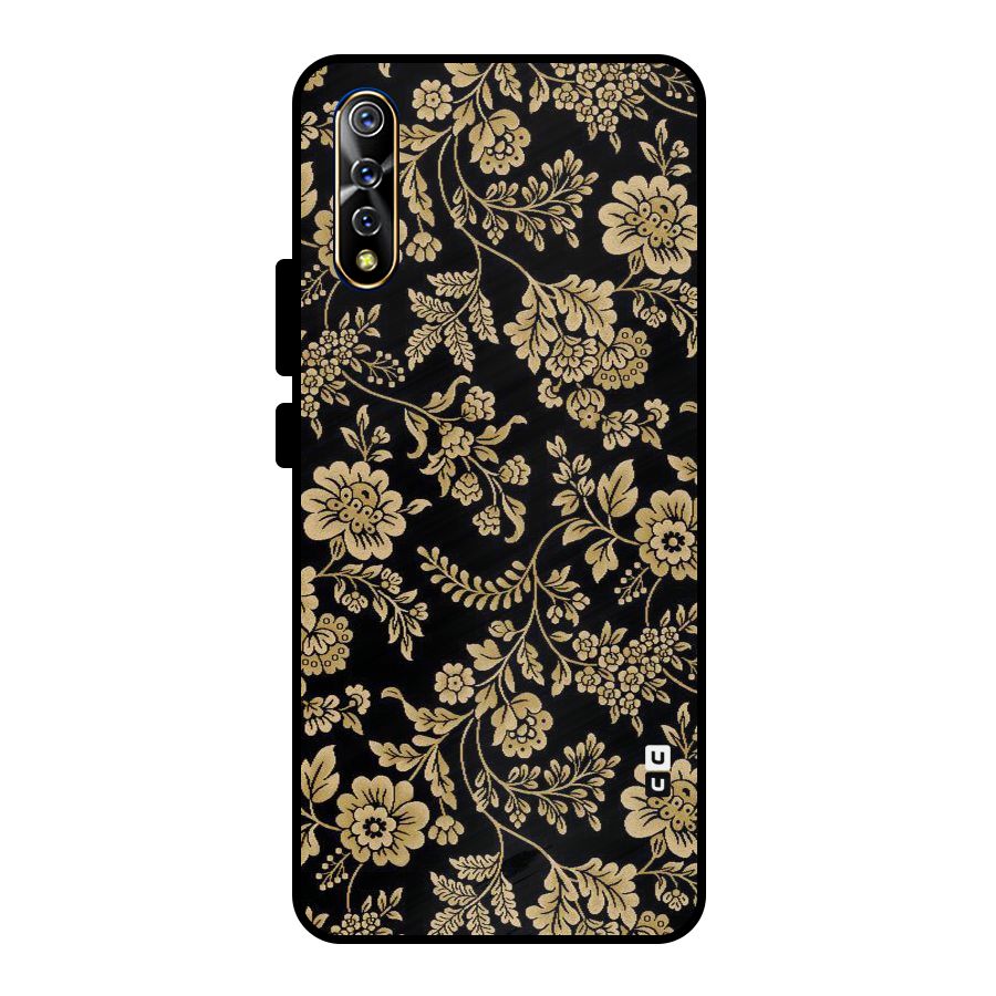 Aesthetic Golden Design Metal Back Case for Vivo S1