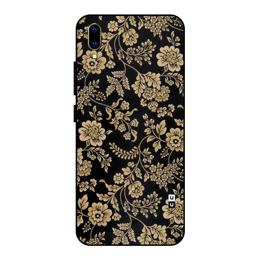 Aesthetic Golden Design Metal Back Case for Vivo V11 Pro