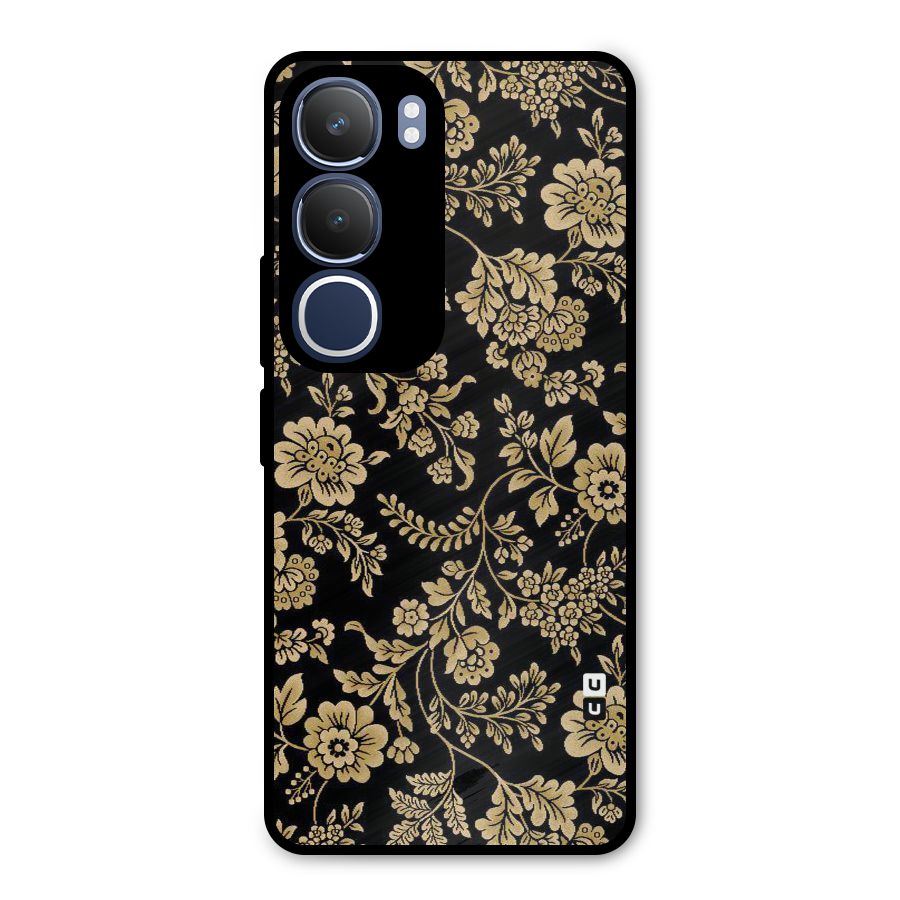 Aesthetic Golden Design Metal Back Case for Vivo Y29