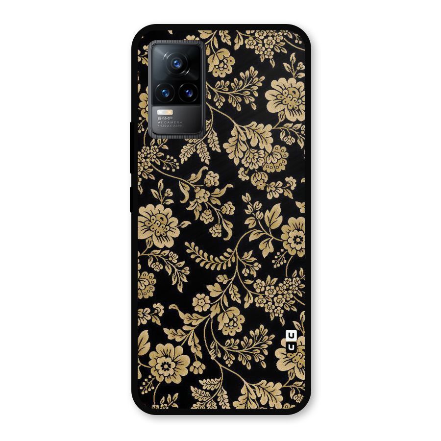 Aesthetic Golden Design Metal Back Case for Vivo Y73