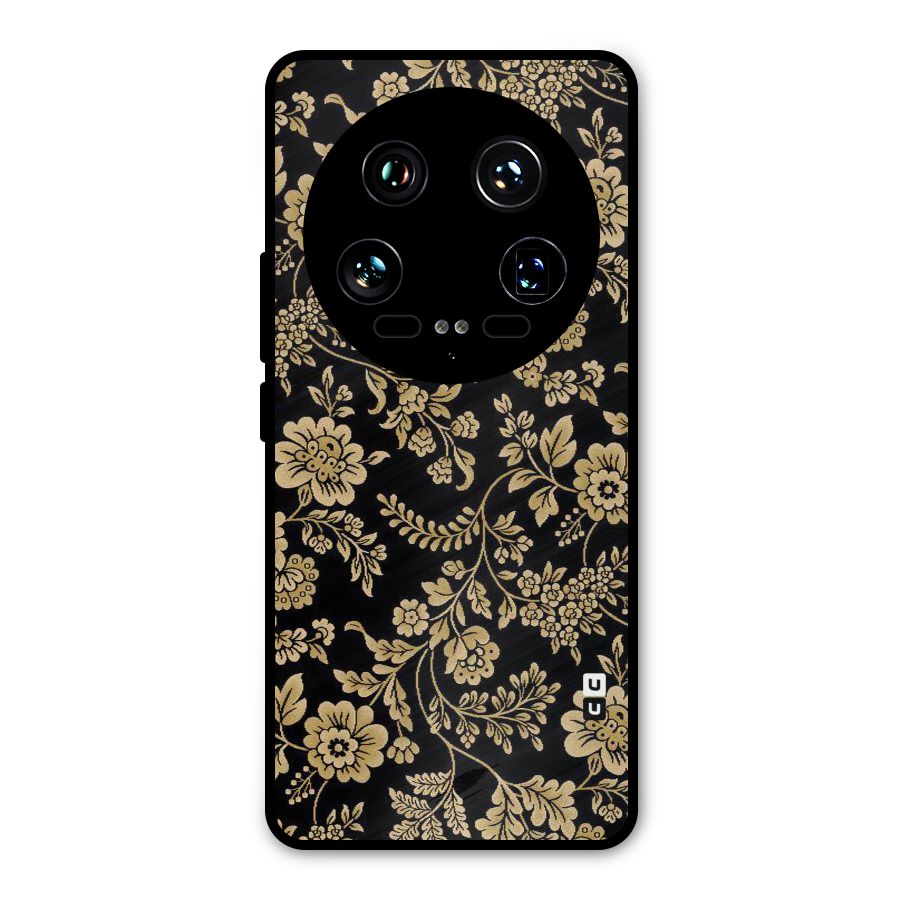 Aesthetic Golden Design Metal Back Case for Xiaomi 14 Ultra