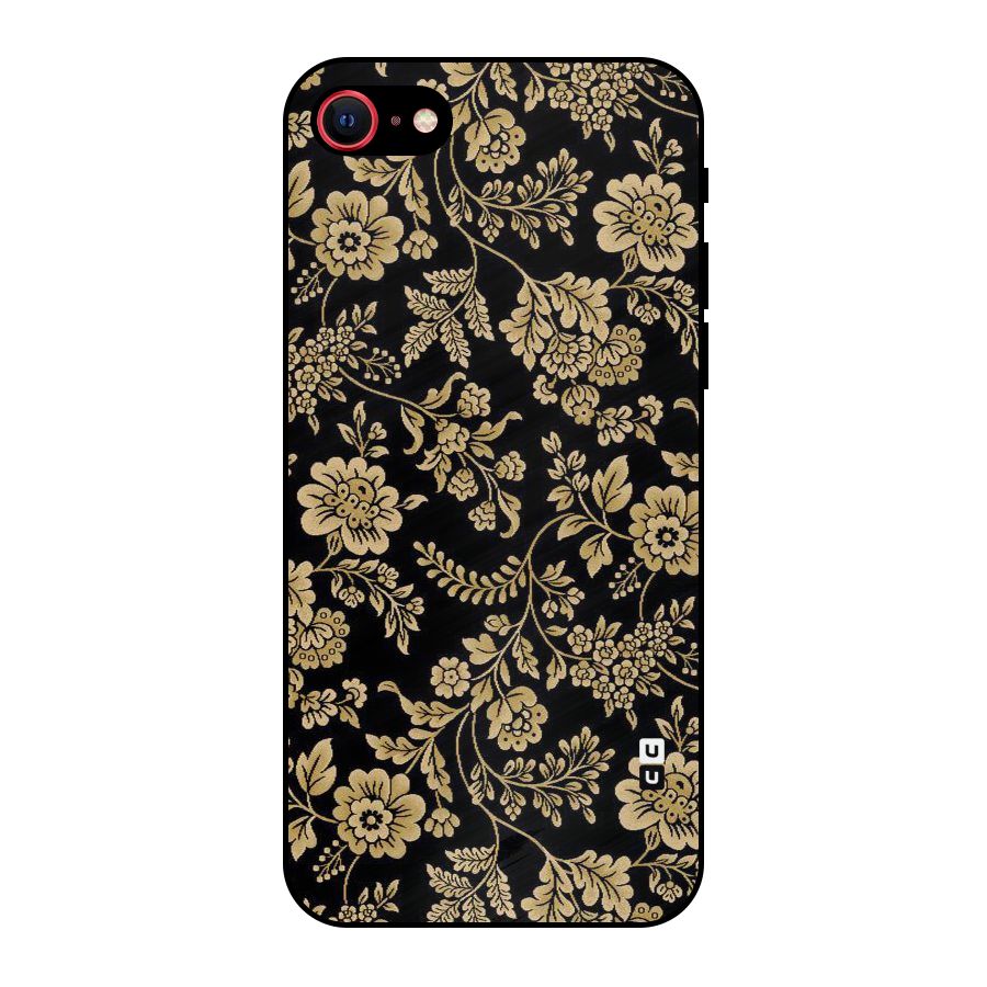 Aesthetic Golden Design Metal Back Case for iPhone SE 2022