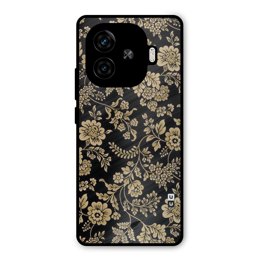Aesthetic Golden Design Metal Back Case for iQOO Neo 10R