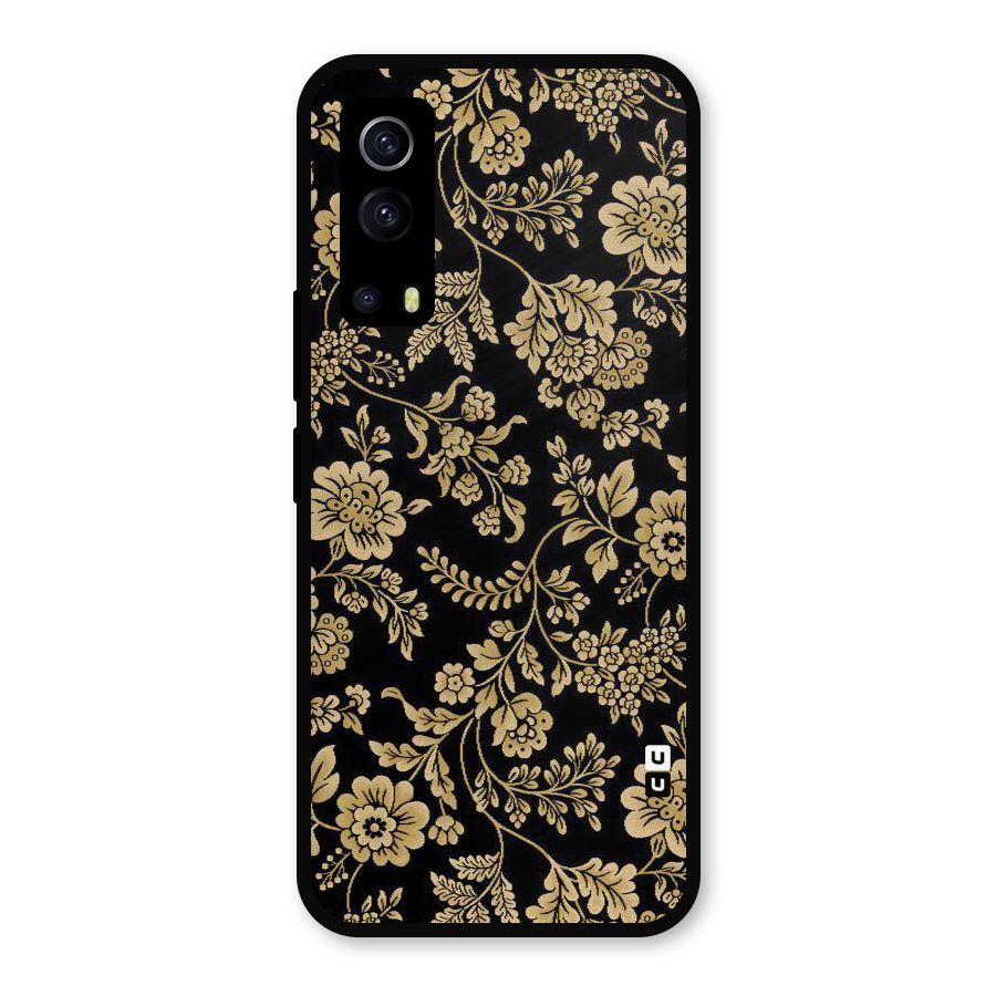 Aesthetic Golden Design Metal Back Case for iQOO Z3