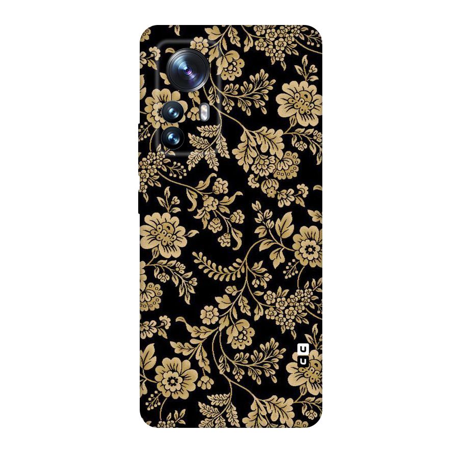 Aesthetic Golden Design Original Polycarbonate Back Case for Xiaomi 12 Pro