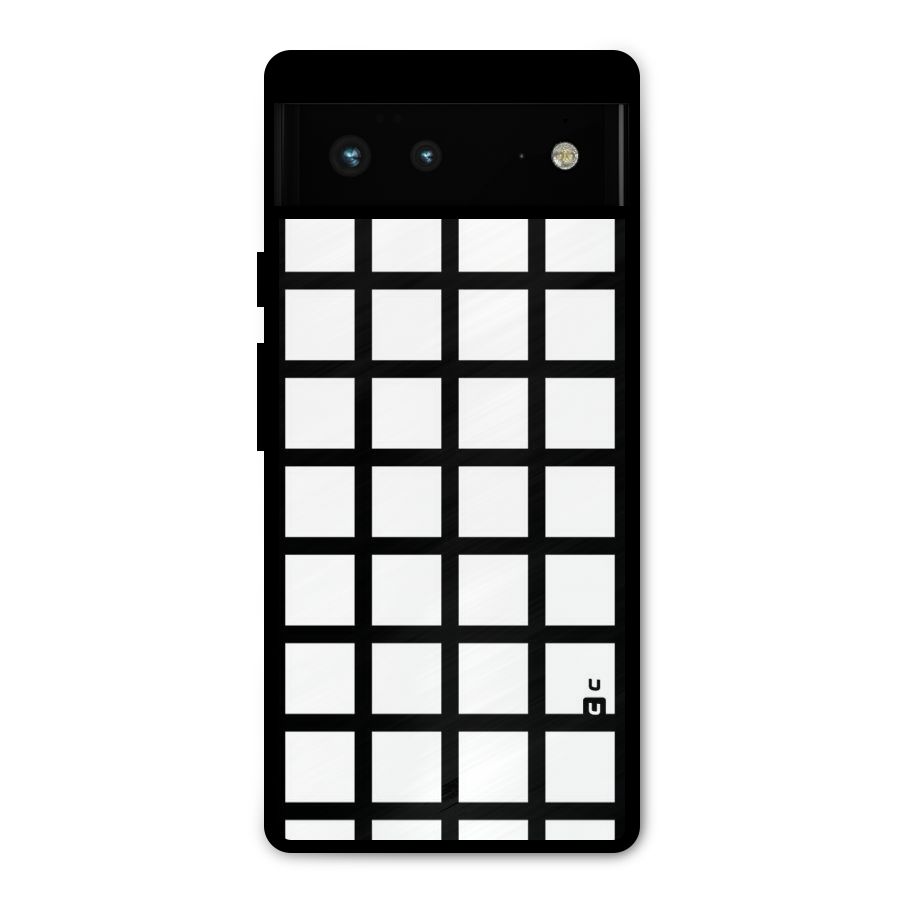 Aesthetic Grid Lines Metal Back Case for Google Pixel 6