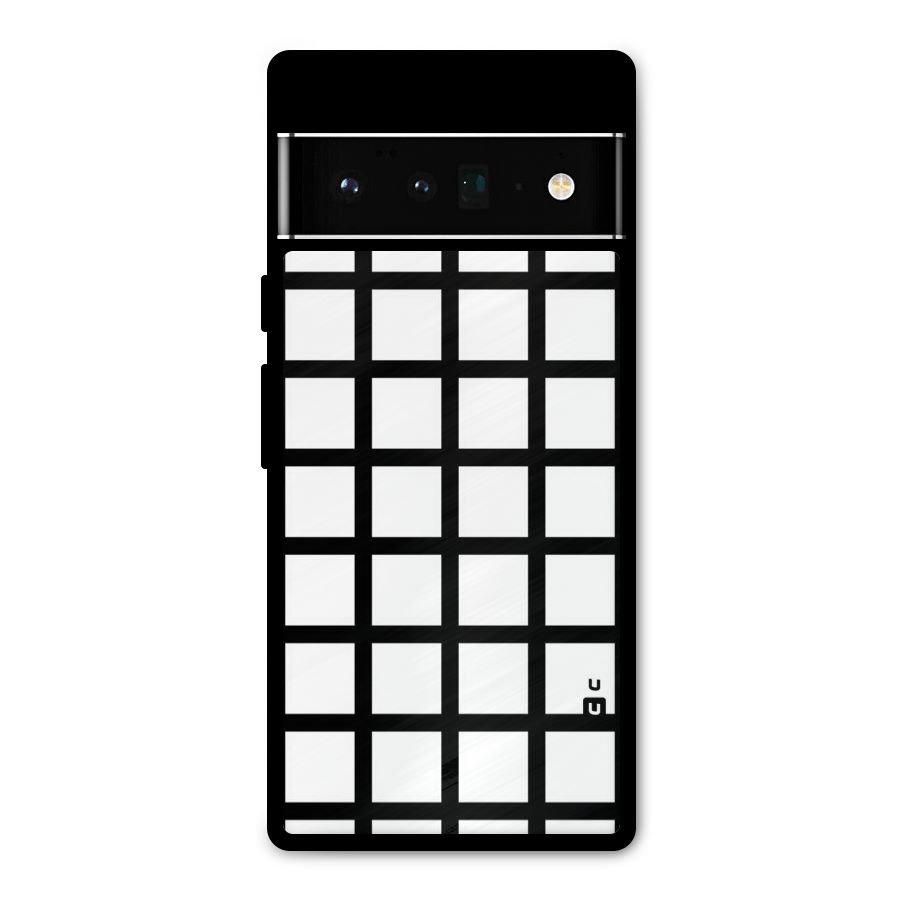 Aesthetic Grid Lines Metal Back Case for Google Pixel 6 Pro