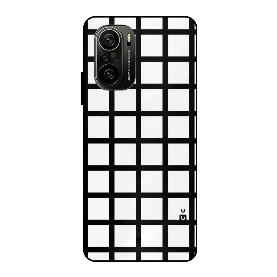 Aesthetic Grid Lines Metal Back Case for Mi 11x