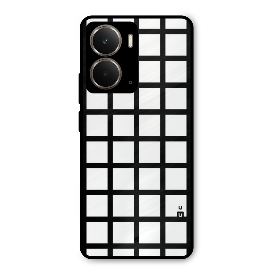 Aesthetic Grid Lines Metal Back Case for Realme P3