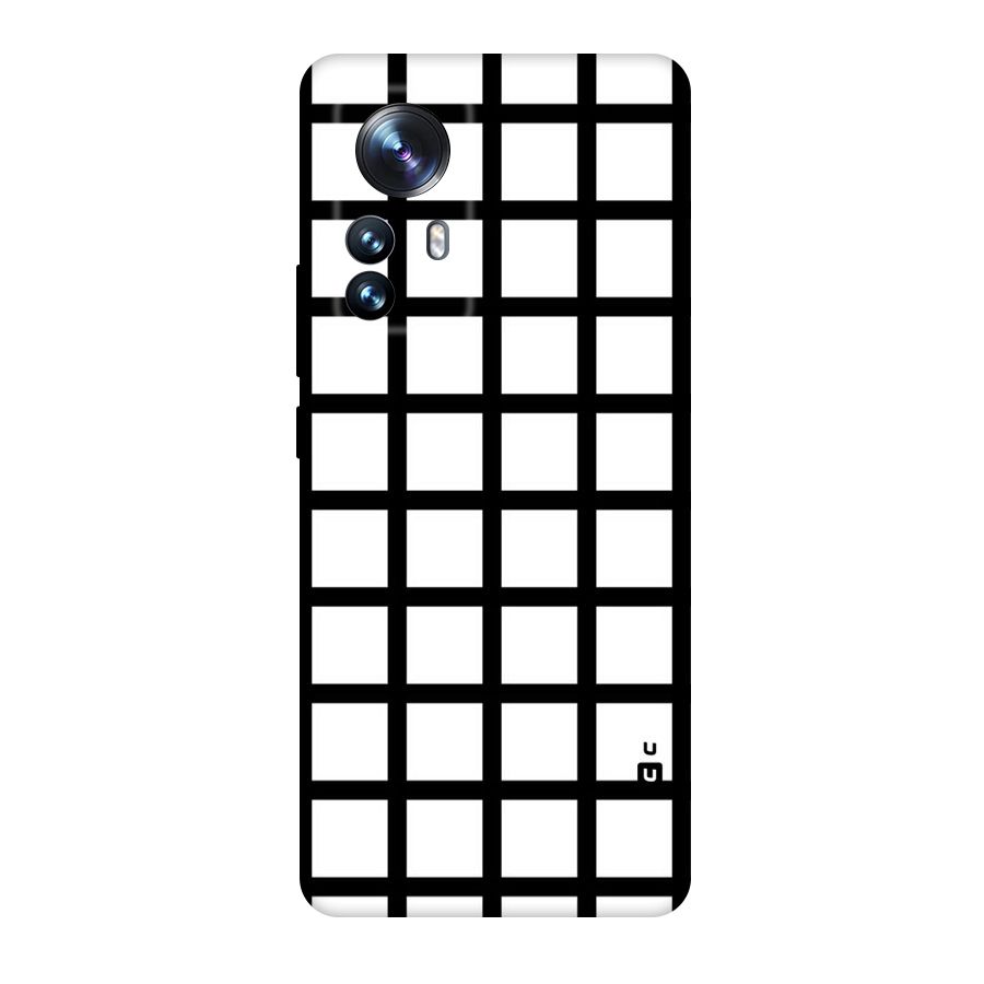 Aesthetic Grid Lines Original Polycarbonate Back Case for Xiaomi 12 Pro