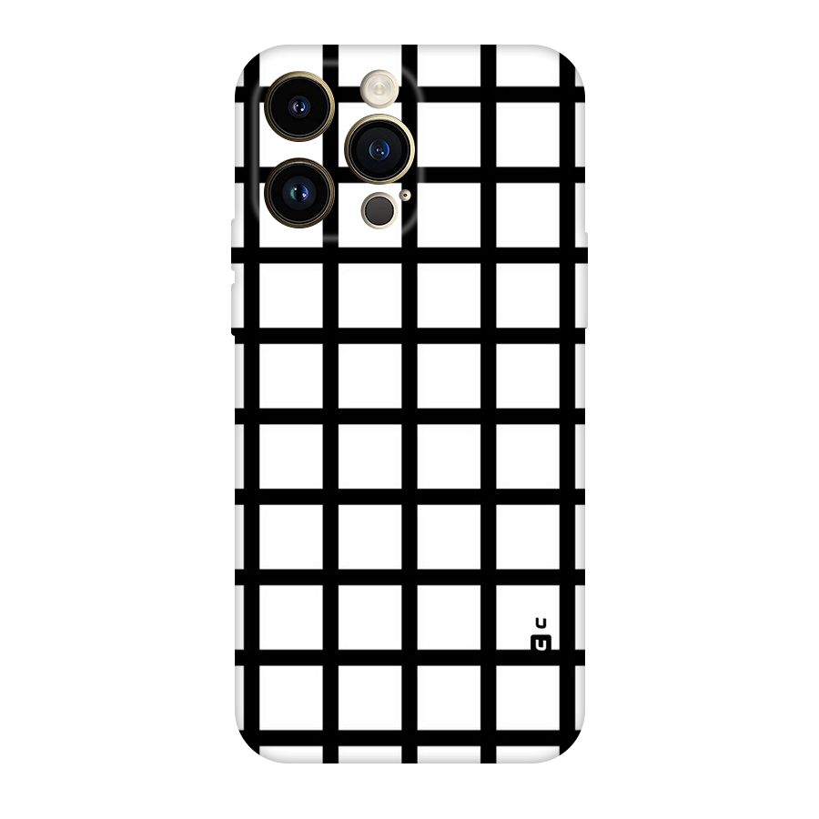 Aesthetic Grid Lines Original Polycarbonate Back Case for iPhone 14 Pro Max
