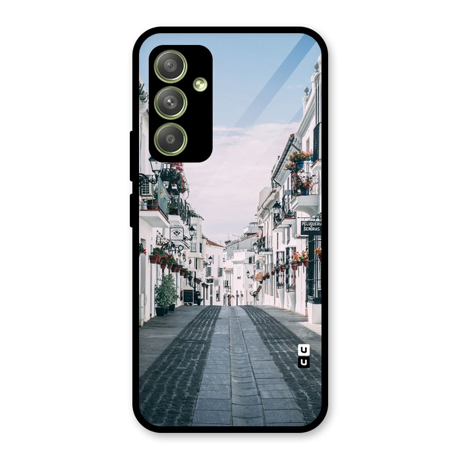 Aesthetic Street Glass Back Case for Galaxy A54