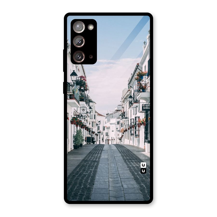 Aesthetic Street Glass Back Case for Galaxy Note 20