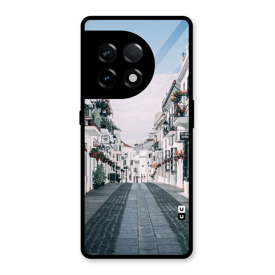 Aesthetic Street Glass Back Case for OnePlus 11R