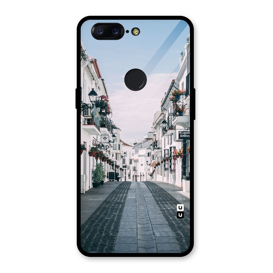 Aesthetic Street Glass Back Case for OnePlus 5T