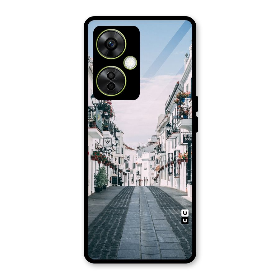 Aesthetic Street Glass Back Case for OnePlus Nord CE 3 Lite