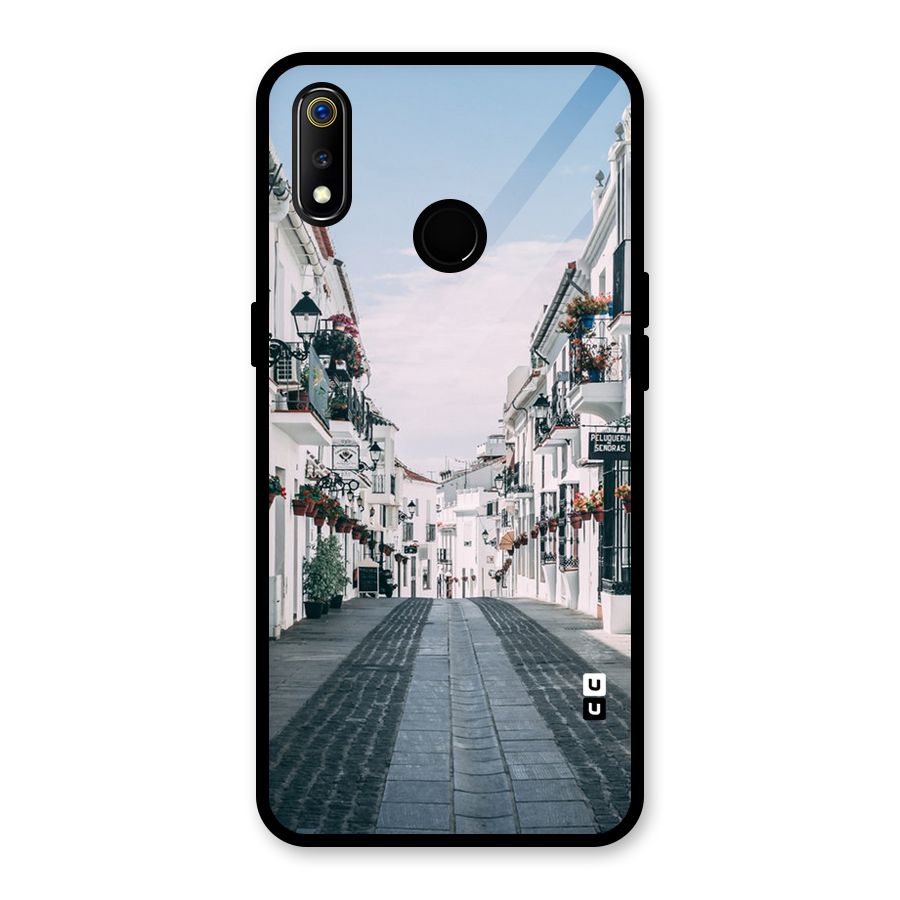 Aesthetic Street Glass Back Case for Realme 3i
