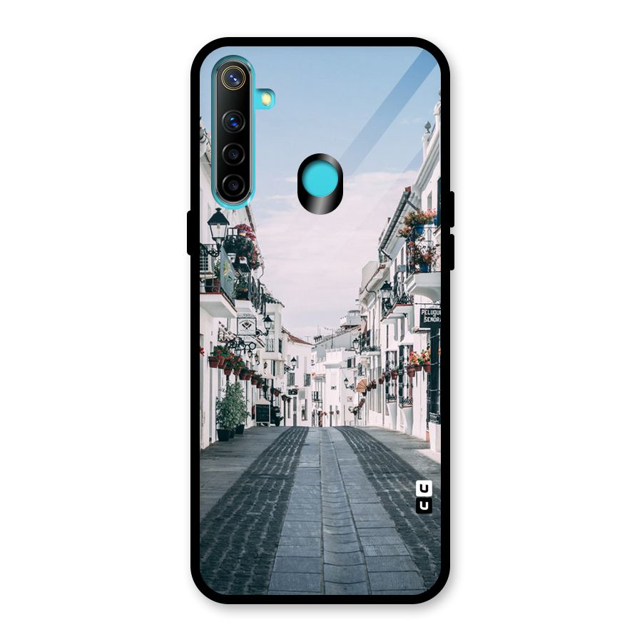 Aesthetic Street Glass Back Case for Realme 5i