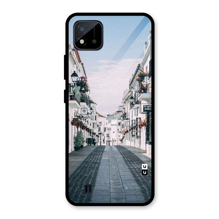 Aesthetic Street Glass Back Case for Realme C11 2021