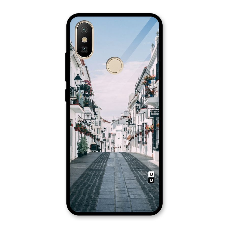 Aesthetic Street Glass Back Case for Redmi A2