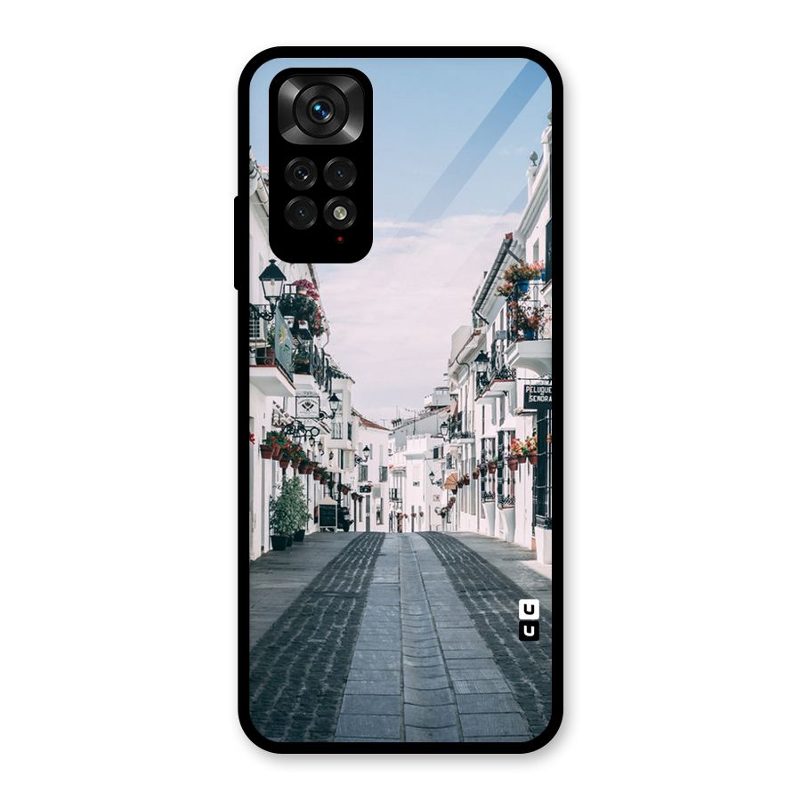 Aesthetic Street Glass Back Case for Redmi Note 11S