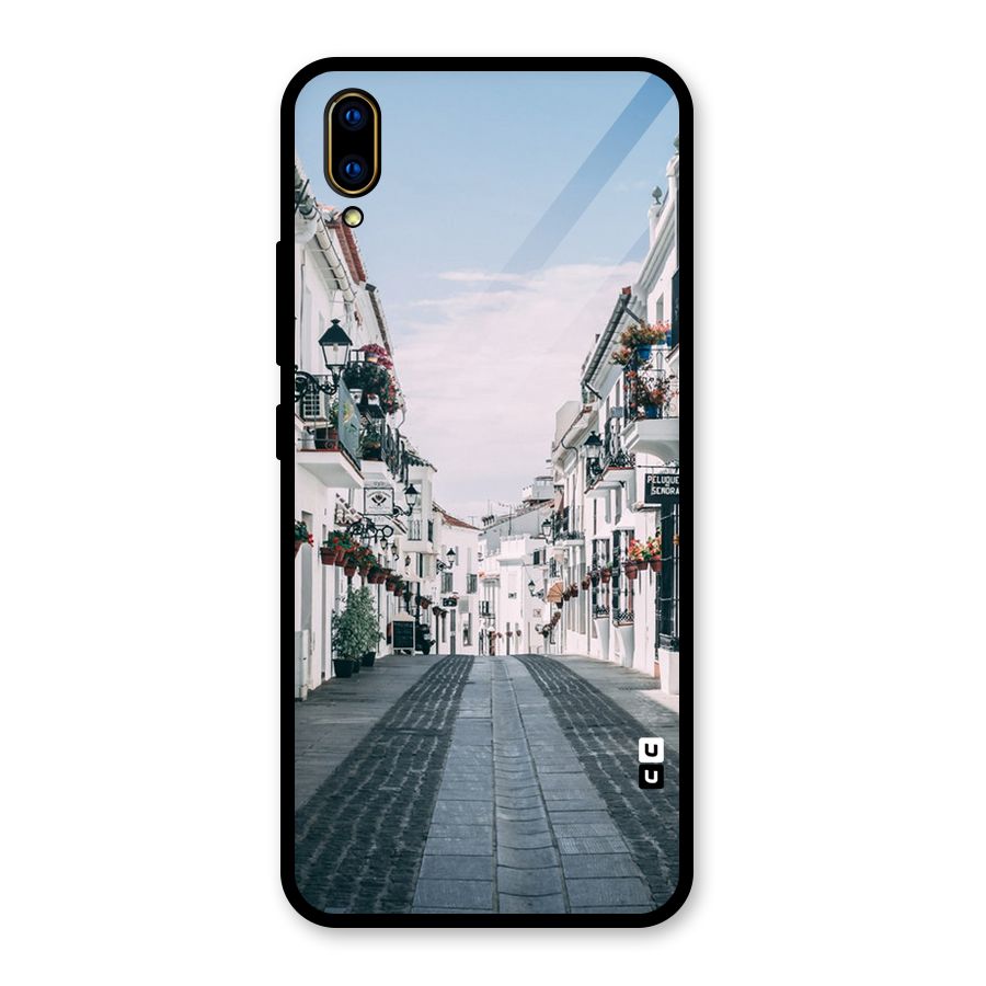 Aesthetic Street Glass Back Case for Vivo V11 Pro