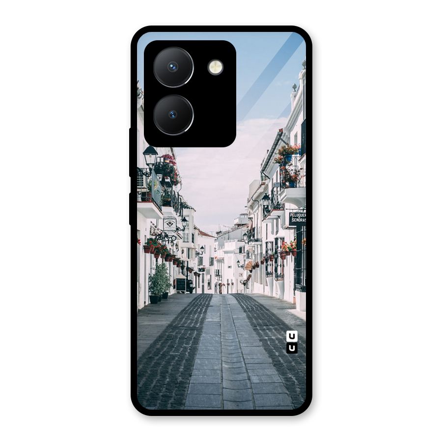 Aesthetic Street Glass Back Case for Vivo Y36