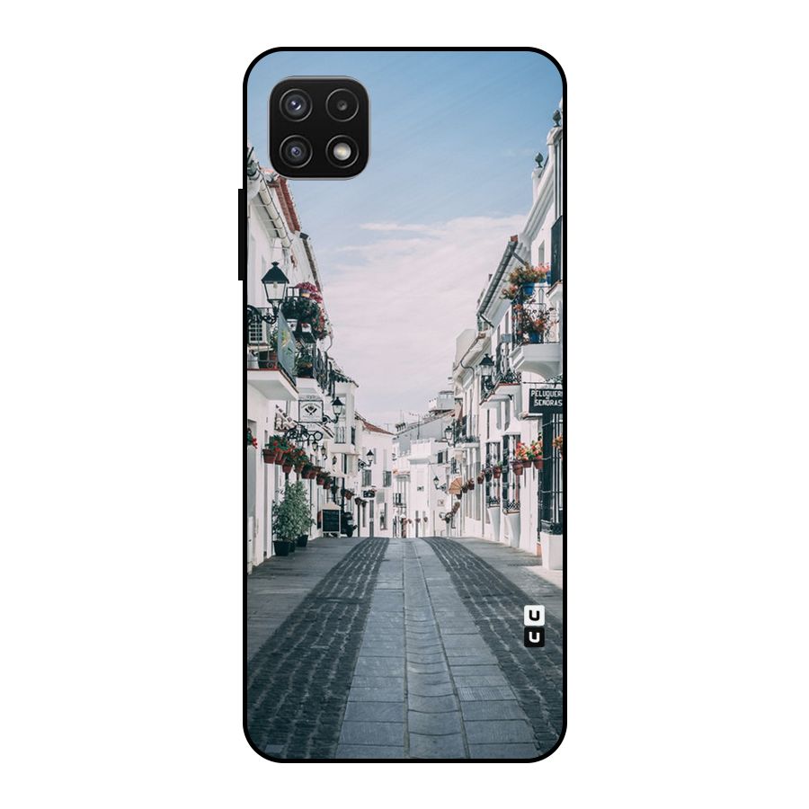 Aesthetic Street Metal Back Case for Galaxy A22 5G