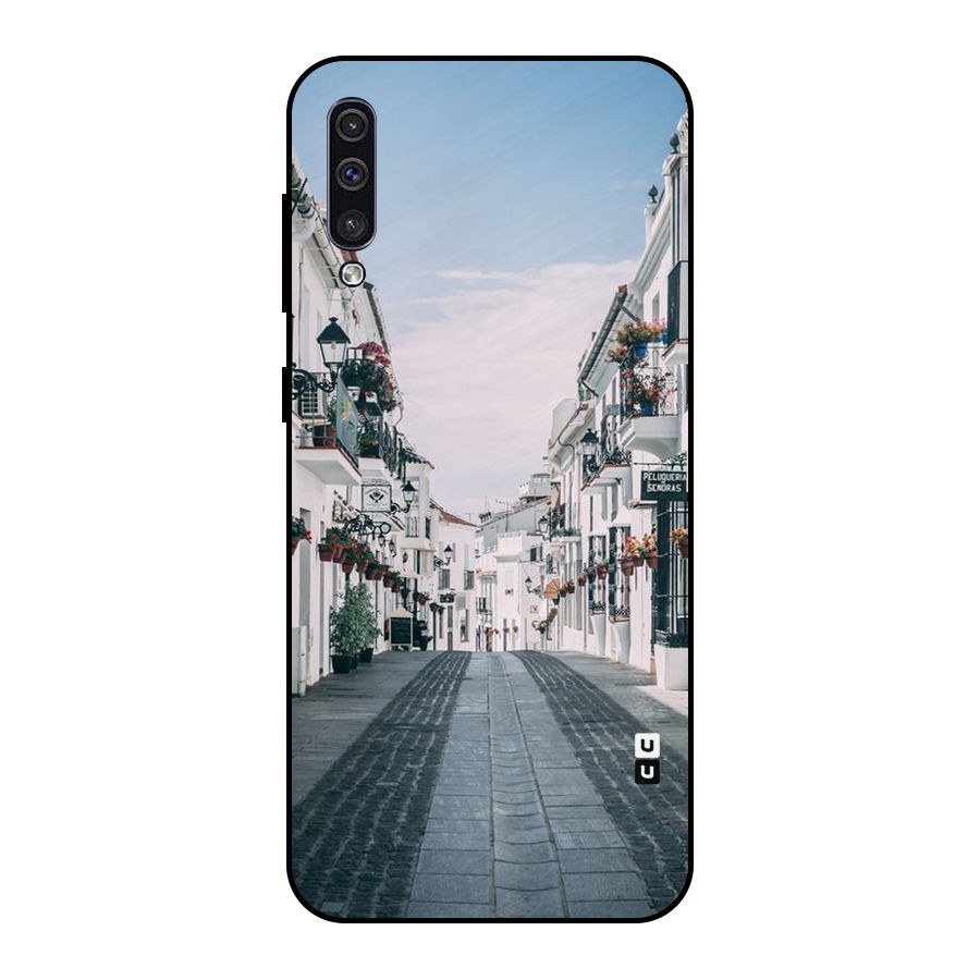 Aesthetic Street Metal Back Case for Galaxy A30s