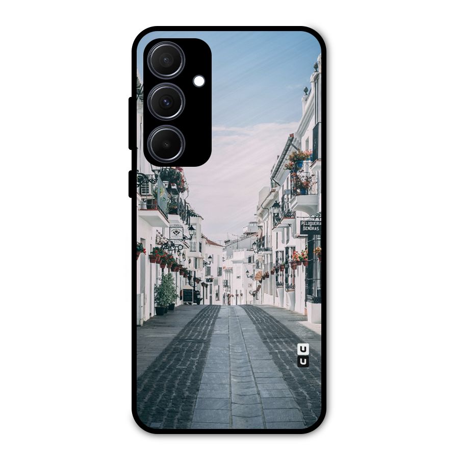 Aesthetic Street Metal Back Case for Galaxy A35