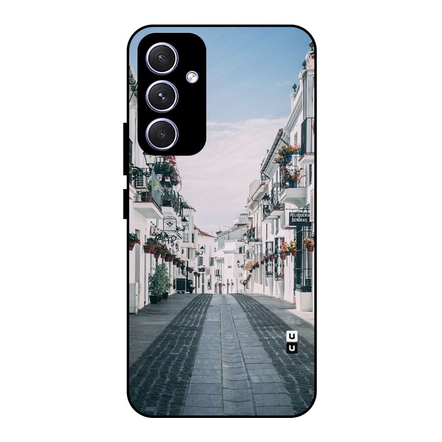 Aesthetic Street Metal Back Case for Galaxy A54